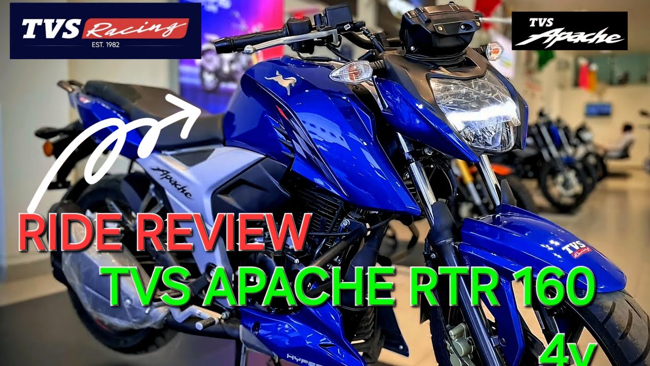 TVS Apache RTR 160 4V Metallic Blue || Ride Review 💙||TVS APACHE RTR ...