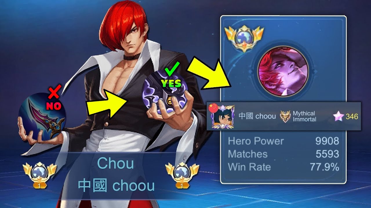 THIS IS THE REASON WHY I CHANGE MY 1ST BUILD TO THIS... (best build chou) - Mobile Legends