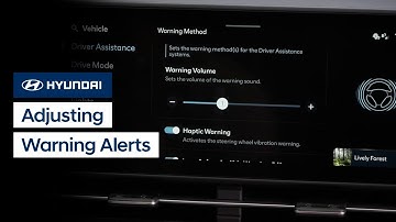Adjusting Warning Alerts | Hyundai