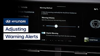 Adjusting Warning Alerts Hyundai