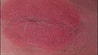 asmr super sparkly glass kissing