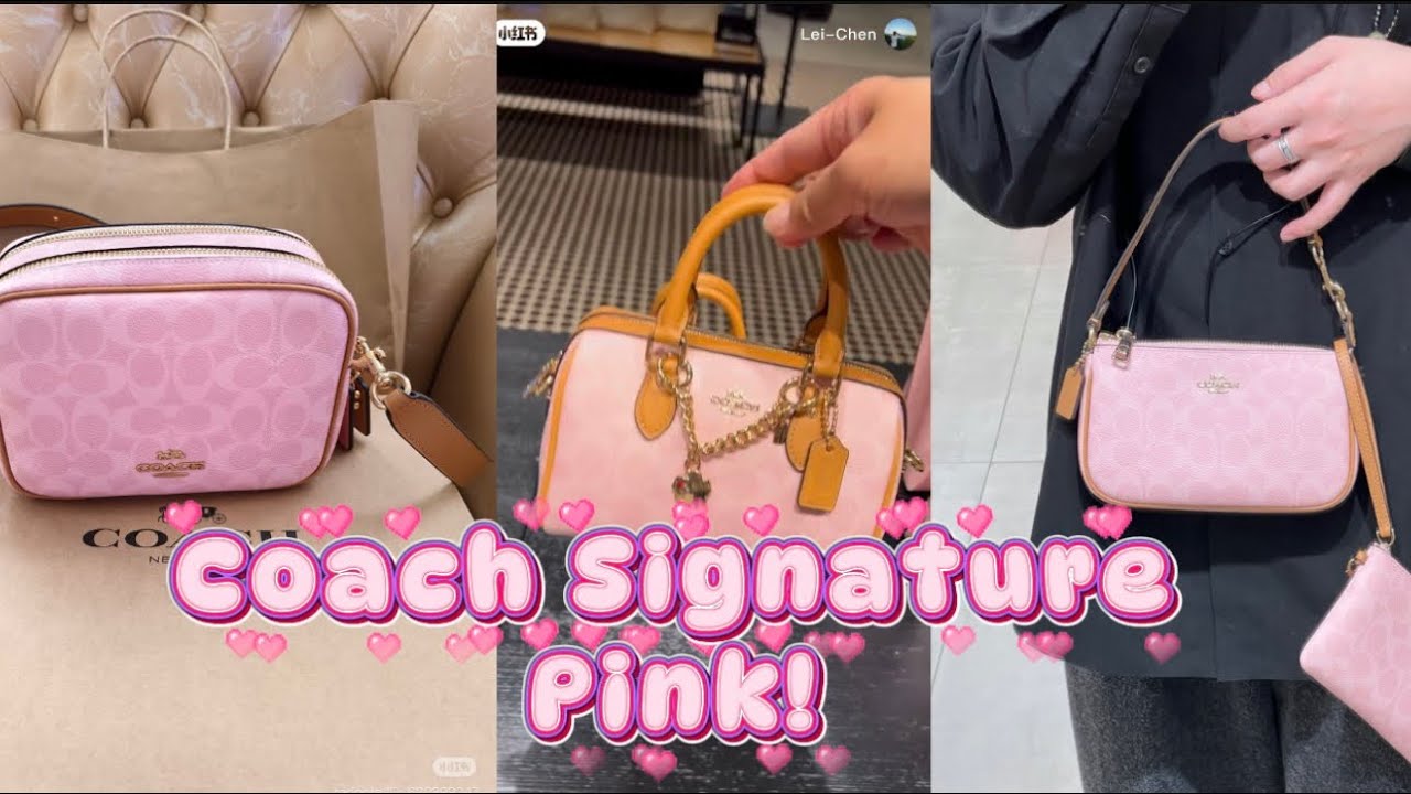 👜🌸Coach Pink Signature collection 🌺🌸 - YouTube