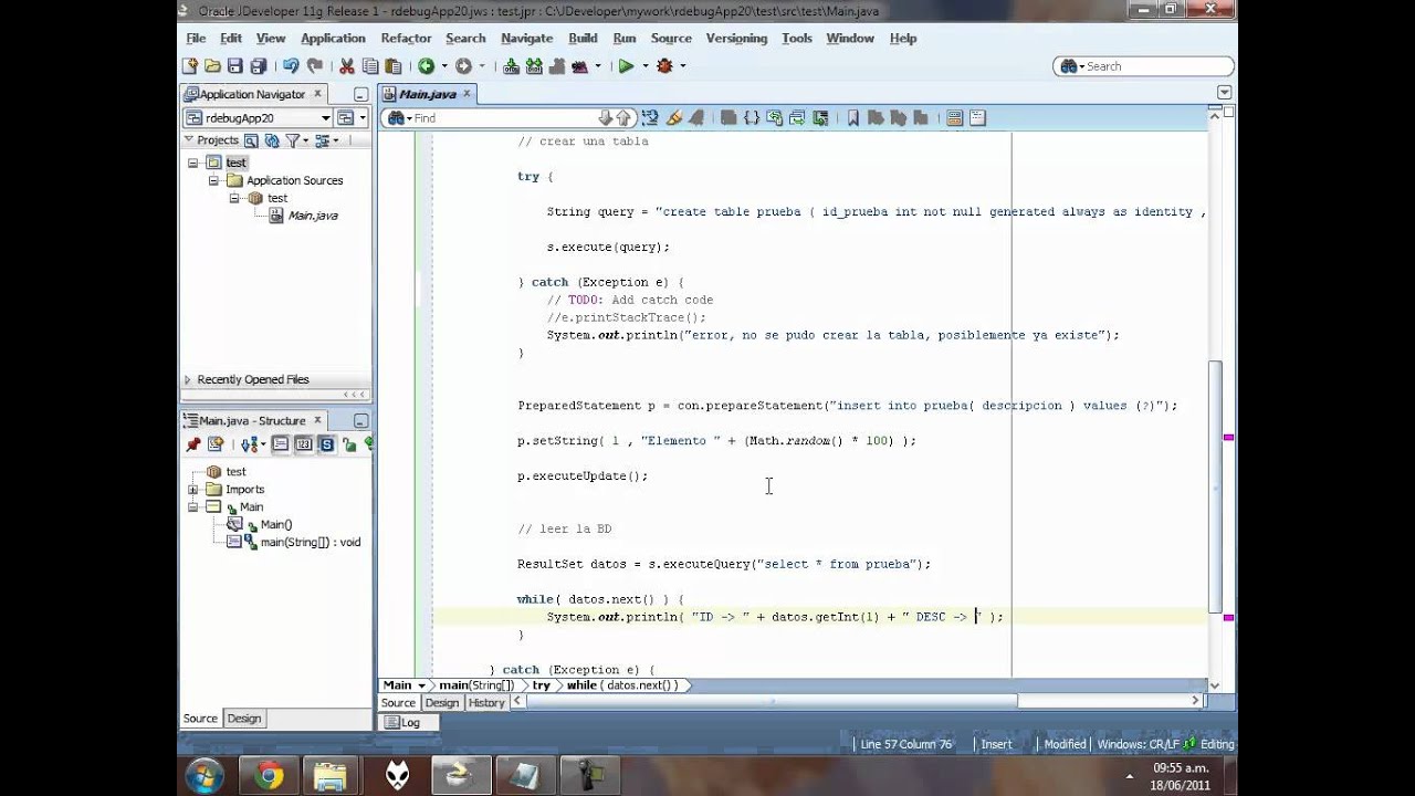 Apache Derby desde JDeveloper (Base de Datos Embebida) - YouTube