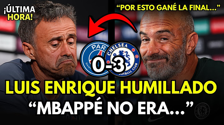 🚨ESTA FRASE DESTROZA A LUIS ENRIQUE TRAS LA FINAL