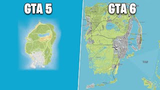 The GTA 6 Map is HUGE!  Map Analysis