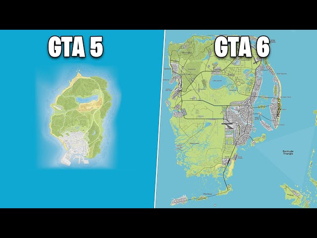 Size Comparison of u/MyNeuronsAreFried 's GTA 6 concept map (with math!) :  r/GTA6