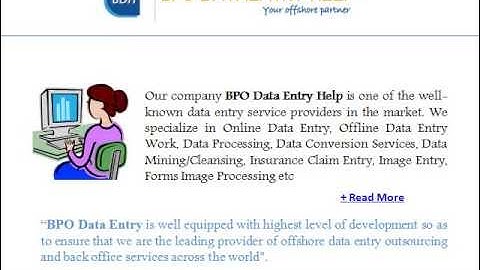 BPO Data Entry Help | Outsource Data Entry India | Data Entry India