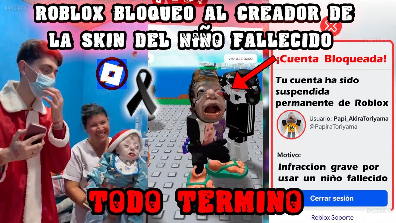 Roblox Bloqueo al creador de La Skin de ENZO el niño fallecido por Siempre🥳 Ganamos😎