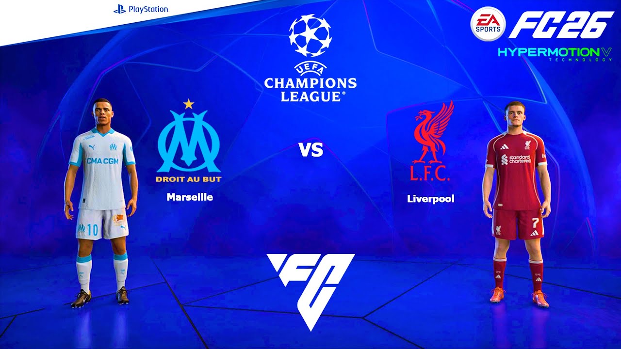 FC 26 PS4 - Marseille vs Liverpool | UEFA Champions League 25/26