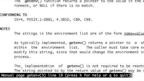 getenv