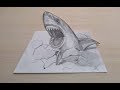 3D.Shark/Как нарисовать. 3Д Акула