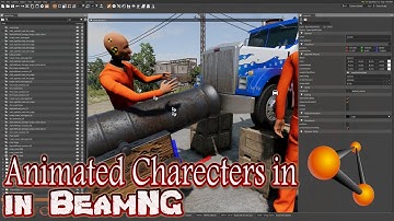 BeamNG - 🚦🚧🚨 Several examples of animated characters interacting with vehicles in BeamNG.