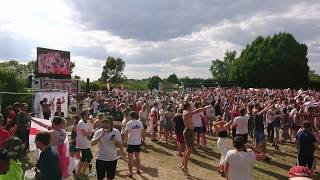 World Cup Q/F @ Nottingham Castle: Three Lions (Football's Coming Home)