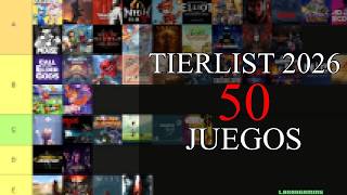 RANKING from BEST to WORST - 50 GAMES COMPLETED - 1st Half 2026 - L0k0hgaming Tier List