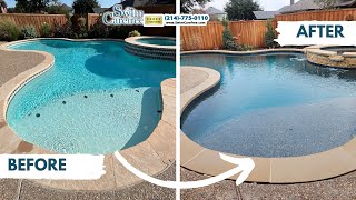 Tropics Blue Mini Pool Remodel