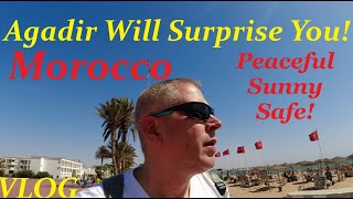 Travel vlog - The Morocco the Media Doesn’t Show You: Agadir City & Beach 🇲🇦 VLOG أكادير
