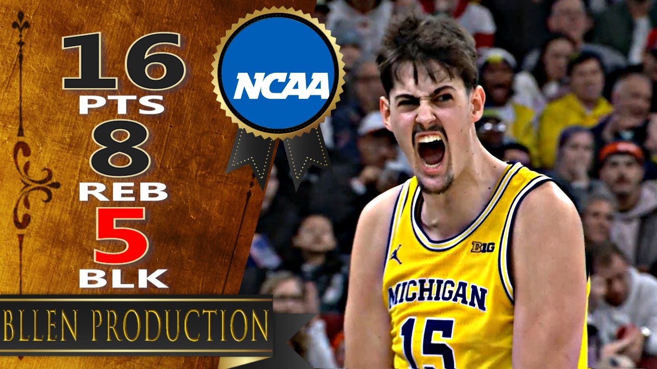 7'3"　Aday Mara - 16 Pts, 8 Reb, 5 Blk Highlights｜Wisconsin Badgers vs Michigan Wolverines｜2026.03.14