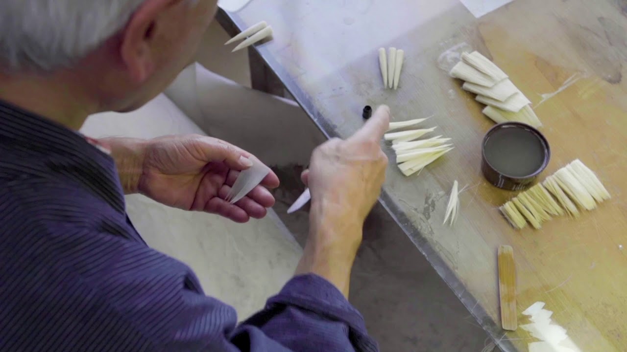 筆の作られ方（一休園・熊野筆）