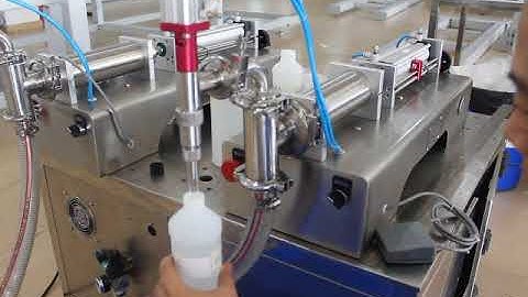 How to use tabletop self priming check valve piston filling machine
