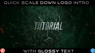Quick Scale Down Intro With Glossy Text in Kinemaster|Editing Point