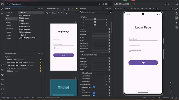 Simple Login Page In Android Studio with Java (2025)