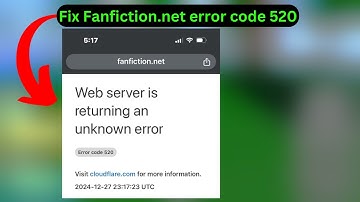 Fanfiction.net error code 520 (Quick fix)
