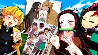 Tanjiro, Nezuko e Zenitsu REAGINDO a Artes de Kimetsu no Yaiba