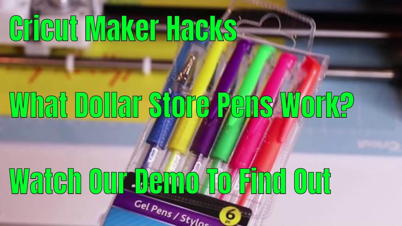 Cricut pen hack, use Dollar Tree and Crayola markers with your