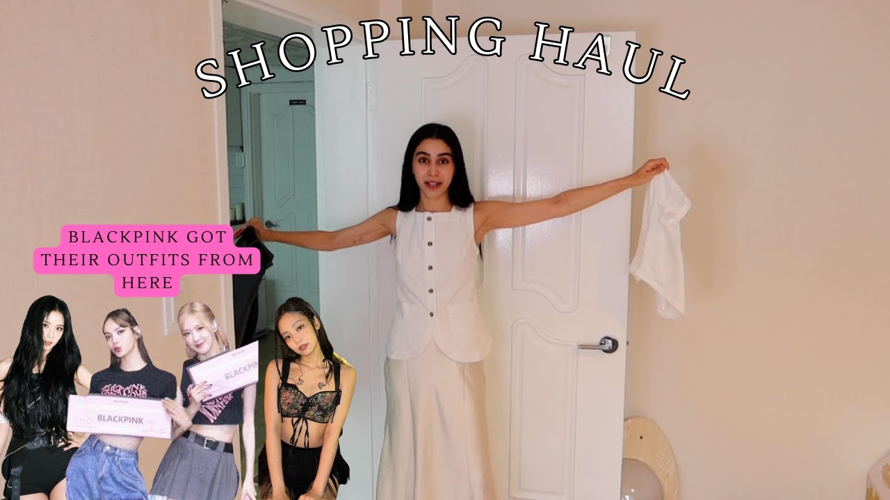 BlackPink fashion from Cider 같은샵 블랙핑크샵에서 옷샀는데اشتريت ثياب من وين بلاك-بنك بيشتروا