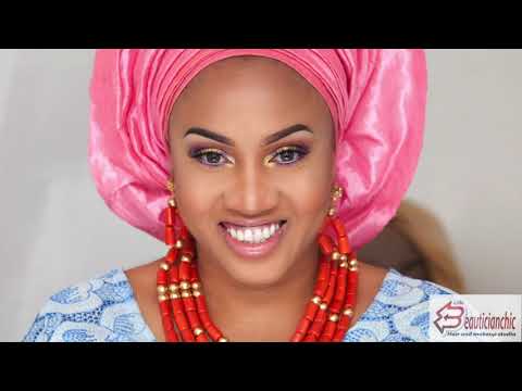 STEP BY STEP HOW TO TIE NIGERIAN YORUBA GELE TUTORIAL FOR BELLA NAIJA WEDDINGS | UK
