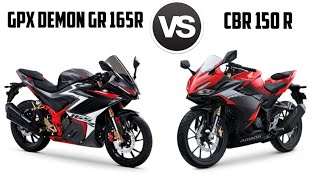 GPX Demon GR 165R VS Honda CBR 150R 2021 | Comparison | Mileage | Top Speed | Price | Bike Informer