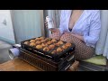 【むちの日常】休日にベランダで銀だこ風たこ焼きを焼く独身OL