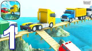 Truck Simulator Climb Road - Gameplay Part 1 Levels 1-8 Truck Driver In Mountain Roads (iOS, Android