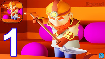 Dwarfs Dig Deep - Gameplay Walkthrough Part 1 Dig Deep Loot Dig Master Rocky Ore (Android, iOS)