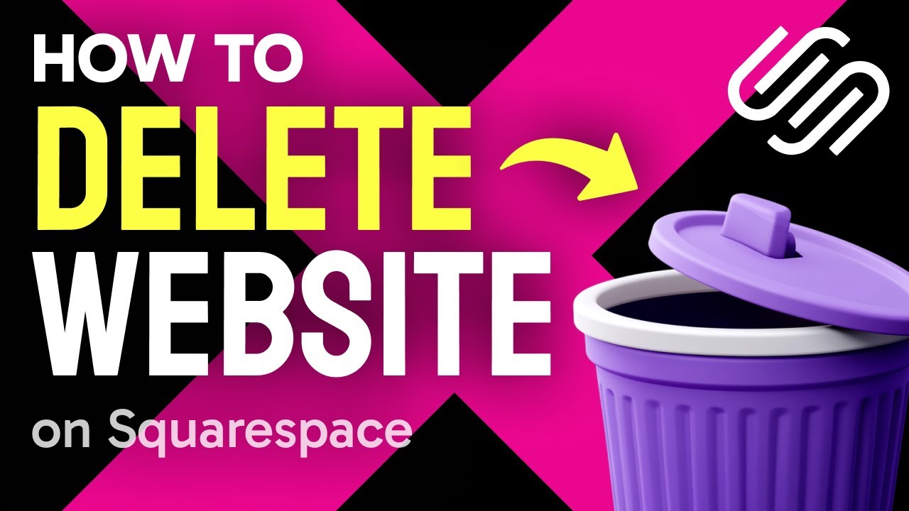 How to DELETE a Squarespace Website (Step by Step)
