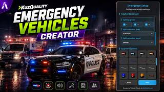 KuzQuality - Emergency Vehicles Creator | FiveM Script | Installation & Showcase