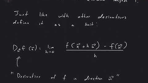 Section 14.6 - Directional Derivatives