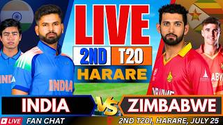 🔴 India vs Zimbabwe 2nd T20 Live match Fan Chat | Live Cricket Match Today | IND vs ZIM, Watchalong screenshot 3