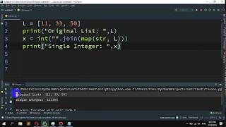 How to Convert a list of multiple integers into a single integer in Python