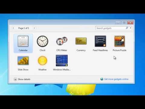 How to Use Sidebar & Gadgets | Microsoft Windows 7 Tutorial | The Teacher hqdefault