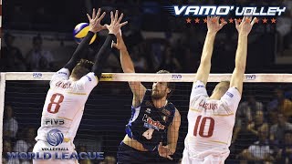 ALL BREAKS REMOVED - France vs  Italy - FIVB World League 2017 Pool Play