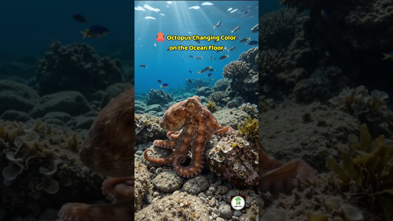 How This Octopus Disappears into the Ocean Floor 🐙🌊 #viralshorts