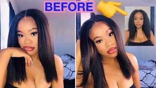 the BEST kinky straight wig you will EVER try | Nadula Hair Amazon