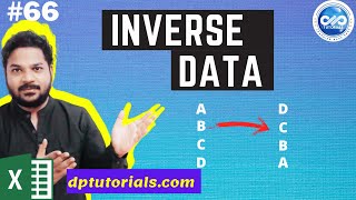 Excel Tricks : How To Inverse the Data Range in Excel : Turn Data Upside Down || dptutorials