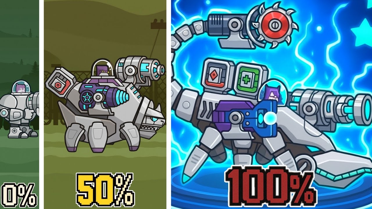 Aku Mengupgrade 100% Kalajengking Robot di Iron Crusher