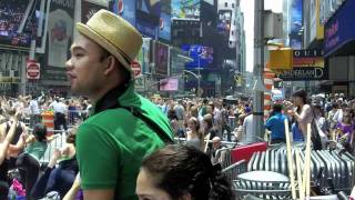 Yoga in Times Square 2011
