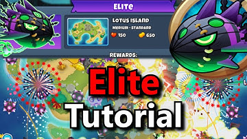 Lych Elite Tutorial 🎆 Happy New Year! 🎆 Lotus Island || (BTD6)