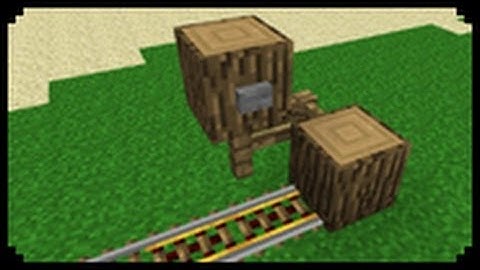 ✔ Minecraft: How to make a Simple Minecart Start-Off Station (Improved Version)