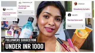 The Body Shop Skin Care / Makeup Haul Under INR 1000 | My Instagram Followers PICKS | 2019-2020 screenshot 4