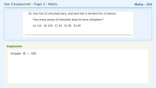 Year 5 Assessment Maths Q16